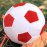 AOQI Plush Soccer Balls - Fluffy Stuffed Toy Soccer Ball Plush Pillow Soft Durable Stuff Soccerball Gift for Kids Boy Baby (Red - White,17.7inch/45cm)