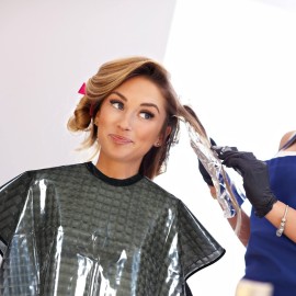 Geyoga Black Waterproof Hair Dye Cape for Women