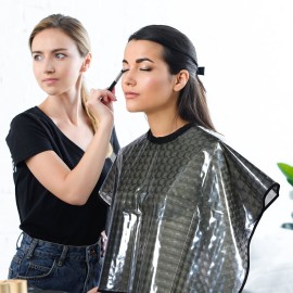 Geyoga Black Waterproof Hair Dye Cape for Women