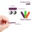VIOCIWUO Mini Nail File Bulk 300 Pcs(180 Grit), Disposable Colorful Nail Files Emery Boards Home or Professional Manicure Tools(Purple, Green, Orange)