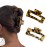 Wekin Large Hair Claw Clips for Thick Hair, 2 Pack Tortoise Hair Clips, Acrylic Celluloid French Butterfly Jaw Clips, Strong Hold for Women Girls