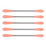 Uxsiya 5pcs Facial Hair Remover, Stainless Steel Spring Manual Epilator Threading Tool for Quick Hair Removal