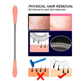 Uxsiya 5pcs Facial Hair Remover, Stainless Steel Spring Manual Epilator Threading Tool for Quick Hair Removal Uxsiya 5pcs Facial Hair Remover, Stainless Steel Spring Manual Epilator Threading Tool for Quick Hair Removal