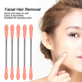 Uxsiya 5pcs Facial Hair Remover, Stainless Steel Spring Manual Epilator Threading Tool for Quick Hair Removal Uxsiya 5pcs Facial Hair Remover, Stainless Steel Spring Manual Epilator Threading Tool for Quick Hair Removal