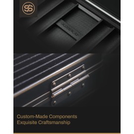 SLOWPLAY Poker Chip Case for Texas Holdem, 500 pcs of 39/40mm Poker Chips | High-end Carrying case Providing Full Protection, German Polycarbonate Shell, Super Portable & Sturdy