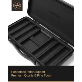 SLOWPLAY Poker Chip Case for Texas Holdem, 500 pcs of 39/40mm Poker Chips | High-end Carrying case Providing Full Protection, German Polycarbonate Shell, Super Portable & Sturdy