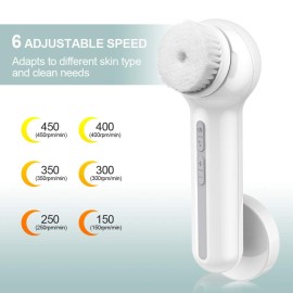 TOUCHBeauty Professional 3IN1 Facial Cleansing & Bamboo Charcoal Brush Set, 360 Spin Cleansing, Dual-Charging System for Home & Travel TB-1766