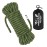 AOLEBA 10.5 mm Static Climbing Rope 10M(32ft) 20M(64ft) 30M(96ft) 50M(160ft) 70M(230ft) Outdoor Rock Climbing Ropes, Escape Rope Ice Climbing Equipment Fire Rescue Parachute Rope