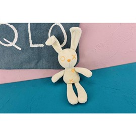 VICKYPOP Animal Plush Keychain Cute Rabbit Stuffed Toy and Interesting Backpack Doll Pendant for Friends (OX Rabbit)
