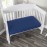 EVERYDAY KIDS 4 Pc Crib Bedding for Boys Nursery Set Includes Baby Bed Quilt, Fitted Sheet, Dust Ruffle and Diaper Stacker- Nursery Bedding Set - Baby Crib Bedding Set in Navy