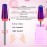 3 Pieces Nail Carbide 5 in 1 Bit, Nail Drill Bits Set-2 Way Rotate Use for both Left to Right Handed, 3/32 Inch Shank Size Drill Machine for Fast Remove Acrylic or Hard Gel (Purple)