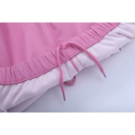 Alla Sim Girls Waterproof Rain Pant Outdoor Lightweight Cozy Rainwear Pink 4-5