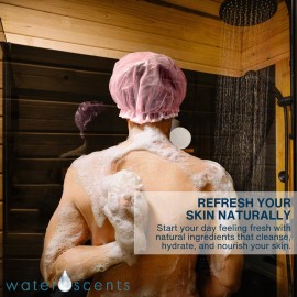 Water Scents Fresh Rain Body Wash Bar - Moisturizing & Nourishing with Essential Oils of Lavender & Lemon - Plastic-Free, Vegan, Handmade in USA - Natural Skincare for Men & Women