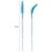 Tbestmax 300 Disposable Mascara Wands Eye Lash Brush Spoolies for Eyebrow/Eyelash Extension Blue