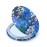 Aeisage Small Handbag Mirror Compact Mirror for Girls Purse Mirror Folding Pu Leather Floral Compact Claude Monet Water Lilies Unique Gift for Sister