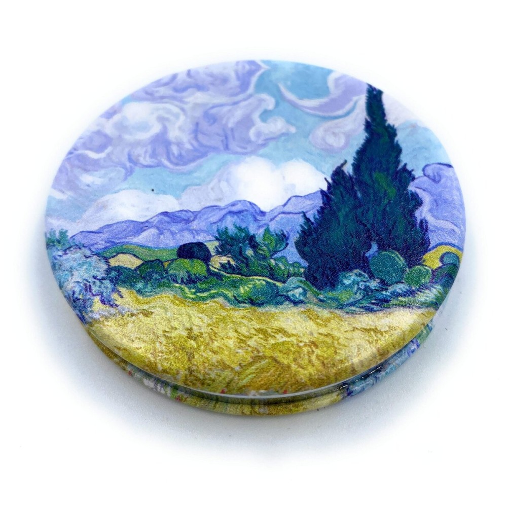 Compact Mirror Gifts for Women Kawaii Kids Mirror Handheld Mirror Small Cosmetic Mirror Cute Pocket Mirror Art Deco Design