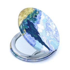 Compact Mirror Gifts for Women Kawaii Kids Mirror Handheld Mirror Small Cosmetic Mirror Cute Pocket Mirror Art Deco Design