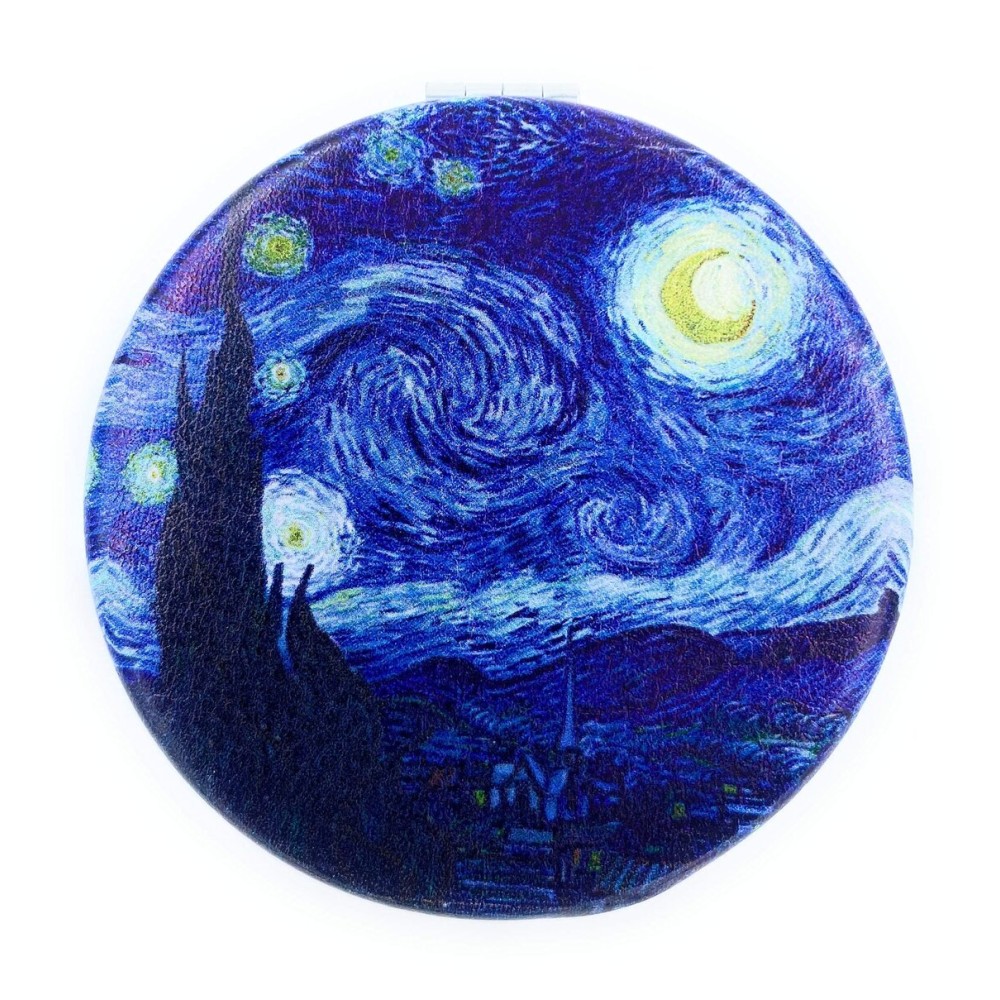 Compact Mirror Purse Makeup Mirror Small Travel Mirror Pocket Mirror Lipstick Mirror Starry Night Van Gogh Cute Mini Mirror Art Artistic Gifts for Women