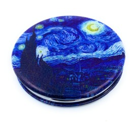 Compact Mirror Purse Makeup Mirror Small Travel Mirror Pocket Mirror Lipstick Mirror Starry Night Van Gogh Cute Mini Mirror Art Artistic Gifts for Women
