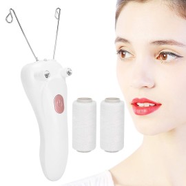 Threading Hair Removal Epilator, Electric Physical Threading Facial Body Hair Removal Epilator for Women, USB Hair Removal Machine with 2 Cotton Thread for Remove Eyebrow Lip Chin