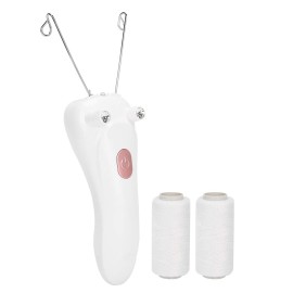 Threading Hair Removal Epilator, Electric Physical Threading Facial Body Hair Removal Epilator for Women, USB Hair Removal Machine with 2 Cotton Thread for Remove Eyebrow Lip Chin