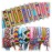 Novelty Place 10 Pcs Woven Bracelet Bulk for Women, Kids & Girls - Nepal Style Friendship Bracelets Handmade Braided Rope Wrist String Chain (Random Colors & Patterns)