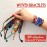 Novelty Place 10 Pcs Woven Bracelet Bulk for Women, Kids & Girls - Nepal Style Friendship Bracelets Handmade Braided Rope Wrist String Chain (Random Colors & Patterns)