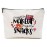 Christmas Gifts for Women Gifts Makeup Bag for Sister Teen Girls Cute Cosmetic Bag Travel Accessories Bag Toiletry Case Gifts for Makeup Bag Birthday Christmas - Might Be Makeup Might Be Snacks