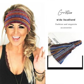GORTIN Extra Wide Headbands Stretch Boho Head Wrap Turban Hair Bands Elastic Head Bands Cloth Hair Accessories for Women and Girls Pack of 3 GORTIN Extra Wide Headbands Stretch Boho Head Wrap Turban Hair Bands Elastic Head Bands Cloth Hair Accessories for Women and Girls Pack of 3