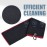 Mile High Life Tri-fold Golf Towel | 16 X 24 | Premium Microfiber Fabric | Waffle Pattern | w Heavy Duty Carabiner Clip | for Men and Women (2 Pack Black/Red)