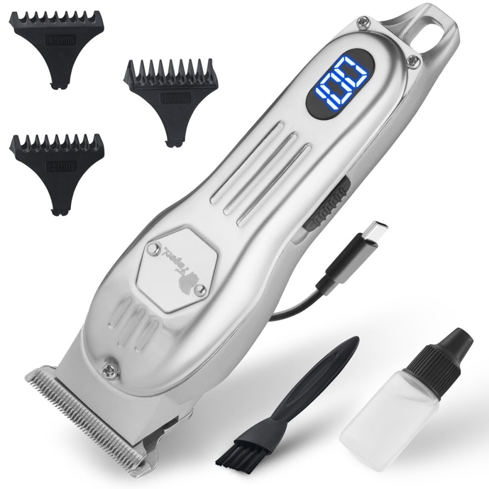 Fagaci Men\'s Professional Hair Trimmer, Powerful Battery, Sharp Blades, High-Speed Motor, Cold Steel for Comfortable Cuts