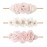 BFNAAgirl Baby Girl Floral Headband Nylon Flower Crown Elastic Hairband 3pcs Hair Accessories Gift for Girls (33)