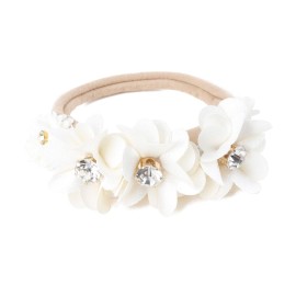 BFNAAgirl Baby Girl Floral Headband Nylon Flower Crown Elastic Hairband 3pcs Hair Accessories Gift for Girls (33)