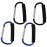 sansheng 4 Pack Large Carabiner 5.5 D Style Click and Carry Bag Carrier Stroller Hooks(Black and Blue)