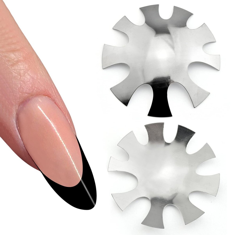 Deep Oval Easy French Smile Line Nail Art Manicure Edge Trimmer Nail Cutter Acrylic Tool with 9 Sizes, HJ-NAT200-FS13