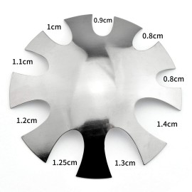 Deep Oval Easy French Smile Line Nail Art Manicure Edge Trimmer Nail Cutter Acrylic Tool with 9 Sizes, HJ-NAT200-FS13