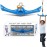YAMIPROBI Ninja-Twister Swing Spins Set: Slackline Attachments - 360 Handle Twist-Spin Flips Toy Activate Ninja Powers Warrior Accessories Kids Hang Toys for Playground Backyard Blue