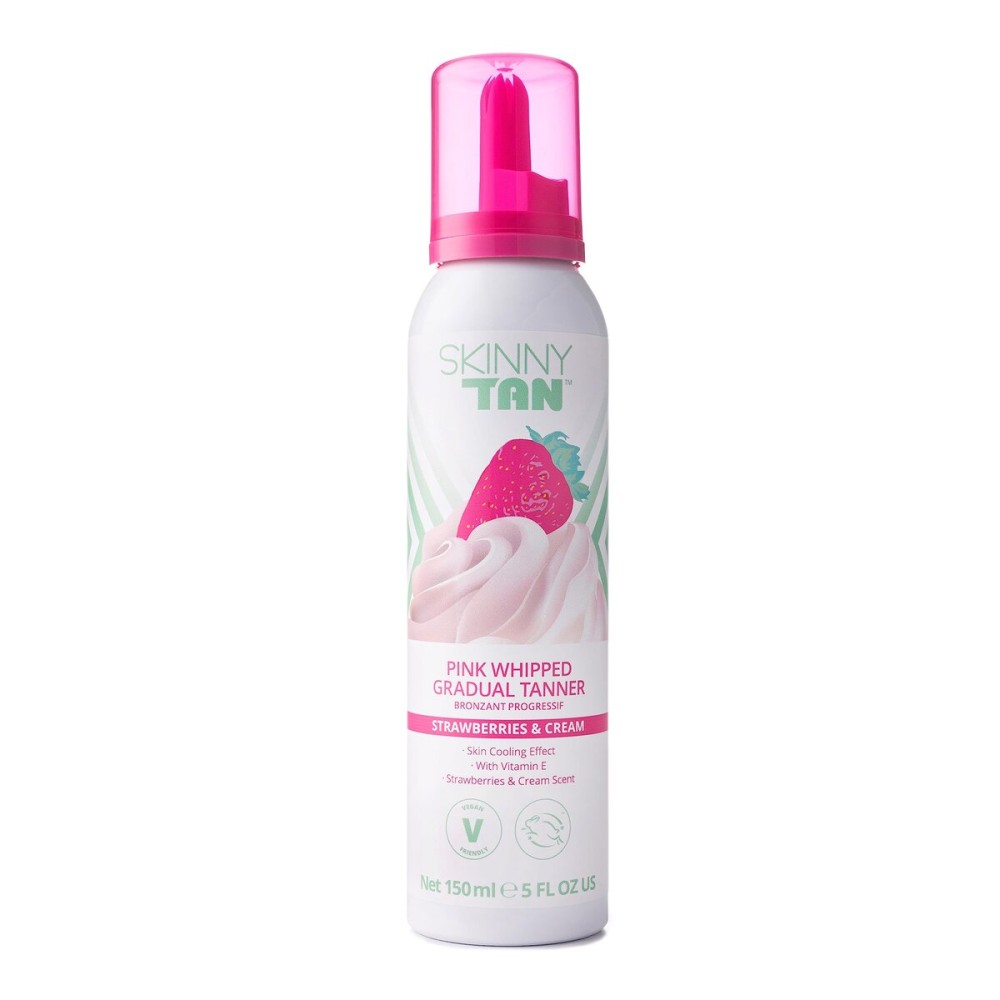 Skinny Tan Strawberries and Cream Pink Whipped Gradual Tanner - Long-Lasting and Fast-Drying Formula - Melts Effortlessly Onto Your Skin - Leaves You Looking Radiant and Hydrated - 5 oz Bronzer Skinny Tan Strawberries and Cream Pink Whipped Gradual Tanner - Long-Lasting and Fast-Drying Formula - Melts Effortlessly Onto Your Skin - Leaves You Looking Radiant and Hydrated - 5 oz Bronzer