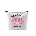 G2TUP Sober Gifts for Women Sober NA AA Sobriety Recovery Makeup Cosmetic Bag 12 Step Recovery Gifts (Sober Makeup Bag)