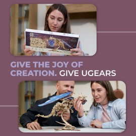 UGEARS 3D Wooden Puzzles for Adults - Windstorm Dragon 3D Puzzle - Mechanical Model Kits for Adults to Build - DIY Building Set Gifts for Fathers Day - 320 Pcs