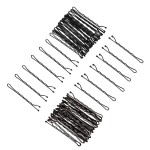 minihope Bobby Pin, Hair Pins Crimped Black and Brown, 2 Inches, 120 Count (Pack of 1)
