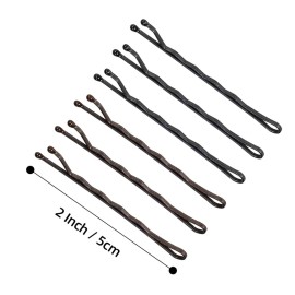 minihope Bobby Pin, Hair Pins Crimped Black and Brown, 2 Inches, 120 Count (Pack of 1) minihope Bobby Pin, Hair Pins Crimped Black and Brown, 2 Inches, 120 Count (Pack of 1)