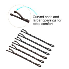 minihope Bobby Pin, Hair Pins Crimped Black and Brown, 2 Inches, 120 Count (Pack of 1) minihope Bobby Pin, Hair Pins Crimped Black and Brown, 2 Inches, 120 Count (Pack of 1)