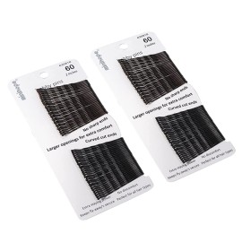 minihope Bobby Pin, Hair Pins Crimped Black and Brown, 2 Inches, 120 Count (Pack of 1) minihope Bobby Pin, Hair Pins Crimped Black and Brown, 2 Inches, 120 Count (Pack of 1)