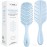 Detangler Brush by Fiora Naturals - 100% Bio-Friendly Detangling brush w/Ultra-Soft Bristles - Glide Through Tangles with Ease - For Curly, Fine, Black Natural, Women, Men, Kids - Dry and Wet Hair