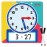 Magnetic Writable Dry Erase Learning Clock | Clock for Kids Learning to Tell Time | Large 12 Demonstration Teaching Time Practice Clock with Dry Erase Writing Surface | Pen Included | (Rainbow)