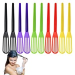 DIYstore, 10 PCS Plastic Hair Coloring Mixer,Hair Color Whisks Dye Cream Mixer,Tint Color Cream Colorful Spoon Applicator Hair Bleaching Highlight Tool for Home Barber Shop Salon