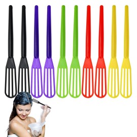 DIYstore, 10 PCS Plastic Hair Coloring Mixer,Hair Color Whisks Dye Cream Mixer,Tint Color Cream Colorful Spoon Applicator Hair Bleaching Highlight Tool for Home Barber Shop Salon