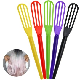 DIYstore, 10 PCS Plastic Hair Coloring Mixer,Hair Color Whisks Dye Cream Mixer,Tint Color Cream Colorful Spoon Applicator Hair Bleaching Highlight Tool for Home Barber Shop Salon