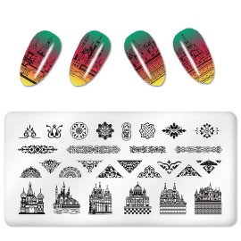 SILPECWEE 6Pcs Butterfly Nail Stamping Plate Love Cats Bowknot Design Nail Stamp Kit DIY Template Manicure Accessories SILPECWEE 6Pcs Butterfly Nail Stamping Plate Love Cats Bowknot Design Nail Stamp Kit DIY Template Manicure Accessories